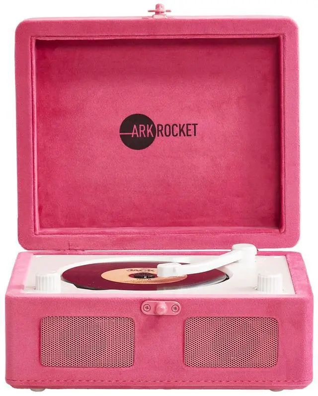 Main image of Ginny Portable CD Player & Bluetooth Speaker - Retro Rechargeable Mini CD Player with FM Radio USB AUX-in & Headphone Jack Compact Personal Music Player for Home Kids Gift (Hot Pink Velvet)
