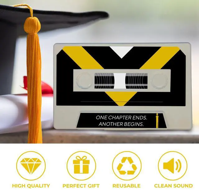 Alt view image 2 of 7 - Customizable Cassette Tapes Personalize with Your Name, Record Your Voice, and Create Unique Gifts! Perfect for Keepsakes, Music, or Special Occasions (Graduation & Achievement Edition)