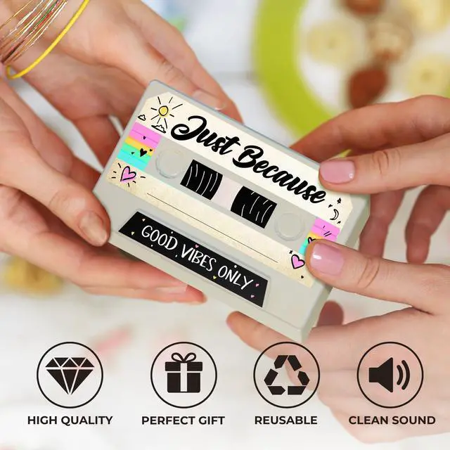 Alt view image 2 of 7 - Customizable Cassette Tapes Personalize with Your Name, Record Your Voice, and Create Unique Gifts! Perfect for Keepsakes, Music, or Special Occasions (Friendship & Just Because Edition)