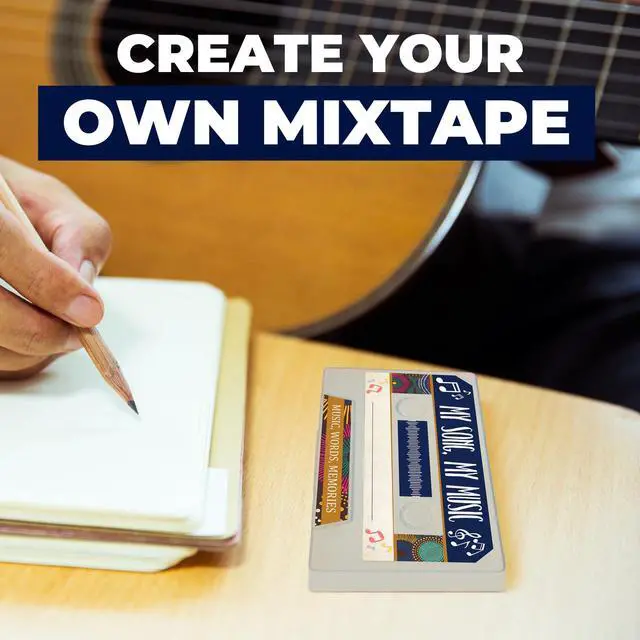 Alt view image 3 of 7 - Customizable Cassette Tapes Personalize with Your Name, Record Your Voice, and Create Unique Gifts! Perfect for Keepsakes, Music, or Special Occasions (Song & Music Edition)