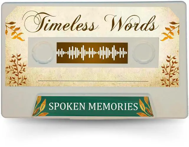 Main image of Customizable Cassette Tapes Personalize with Your Name, Record Your Voice, and Create Unique Gifts! Perfect for Keepsakes, Music, or Special Occasions (Memorial & Tribute Edition)