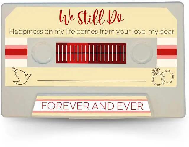 Main image of Customizable Cassette Tapes Personalize with Your Name, Record Your Voice, and Create Unique Gifts! Perfect for Keepsakes, Music, or Special Occasions (Wedding Keepsake Edition)