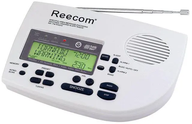 Main image of Unique 185 Hours Battery Time, R-1650D S.A.M.E Weather Radio/AM/FM