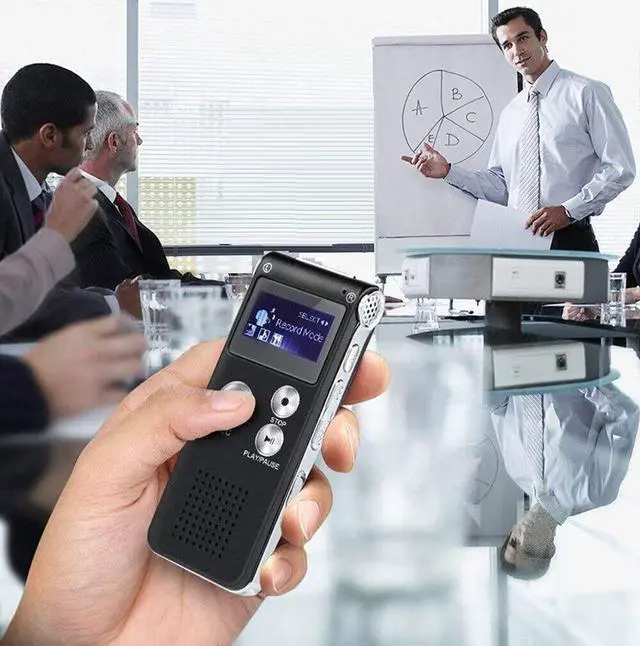 Alt view image 5 of 7 - Paranormal Ghost Hunting Equipment Digital EVP Voice Activated Recorder USB US 8GB (Black)