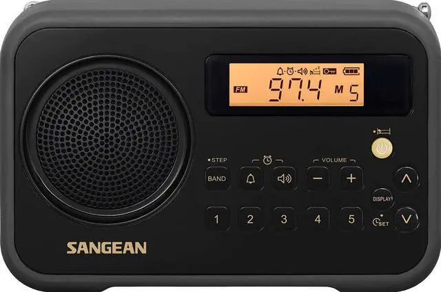Main image of SG-104 AM/FM Stereo Digital Tuning Portable Receiver (Black) (PR-D18BK)