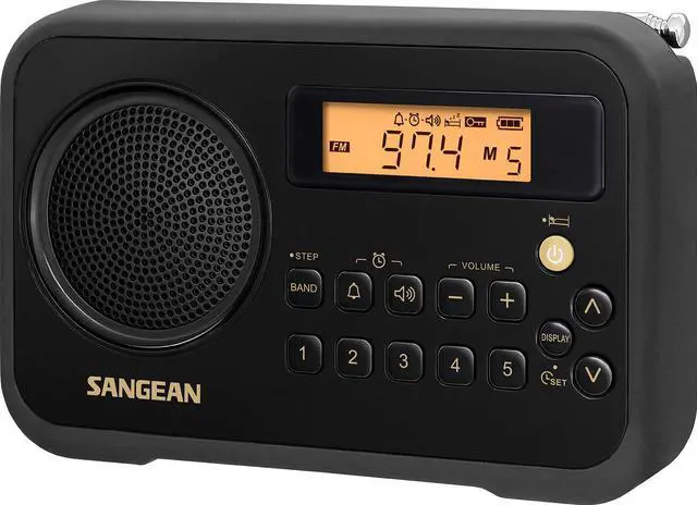 Alt view image 3 of 6 - SG-104 AM/FM Stereo Digital Tuning Portable Receiver (Black) (PR-D18BK)