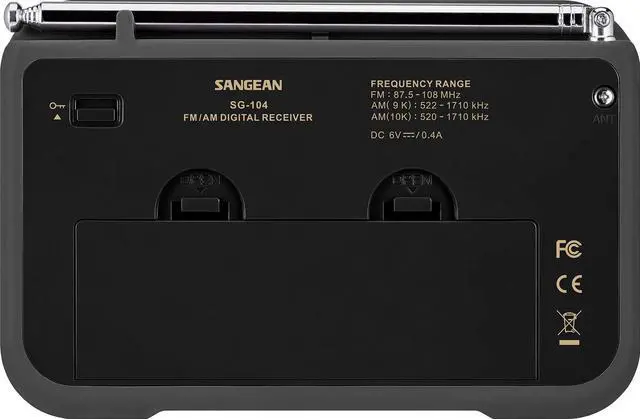 Alt view image 4 of 6 - SG-104 AM/FM Stereo Digital Tuning Portable Receiver (Black) (PR-D18BK)
