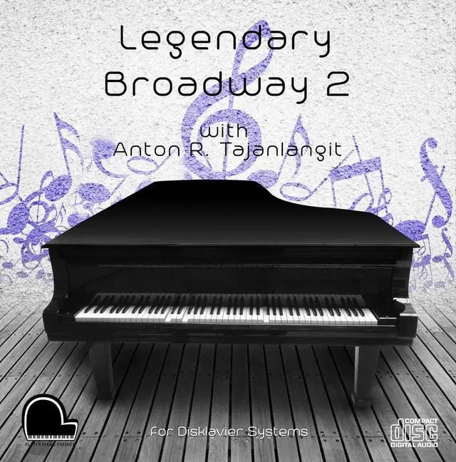 Main image of Music Compatible with Yamaha Disklavier Systems - Legendary Broadway 2 - As MP3's, WAV, FLAC, and Midi on USB Flash Drive