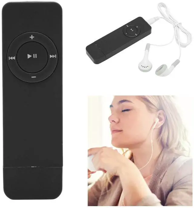 Alt view image 5 of 6 - Big MP3 Player 64GB with Bluetooth, Portable Audio Music Player USB Stick, Non-Digital Basic MP3 Players for Sports Running, Compatible with Headphones (Black)