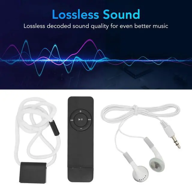 Alt view image 6 of 6 - Big MP3 Player 64GB with Bluetooth, Portable Audio Music Player USB Stick, Non-Digital Basic MP3 Players for Sports Running, Compatible with Headphones (Black)