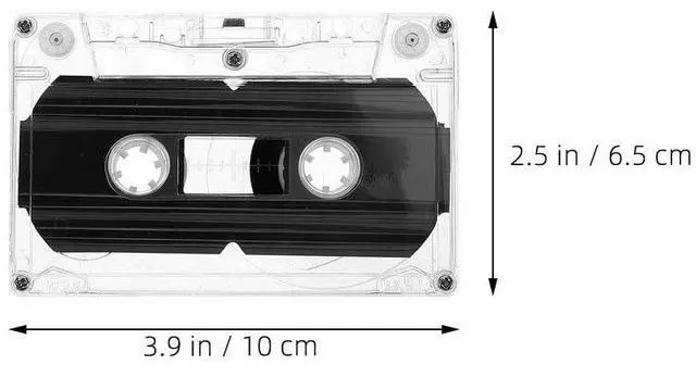 Alt view image 2 of 7 - 5Pcs Blank Cassette Tapes 45 Minute Double Sided for Music Speech | Transparent Empty Recording Cassette Tapes, Vintage Audio Supplies for Home Use, DIY Creation And Personal Voice Recording