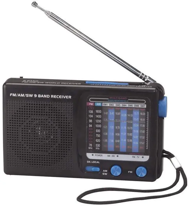 Main image of 9- Band World Radio, Clocks & Electronics