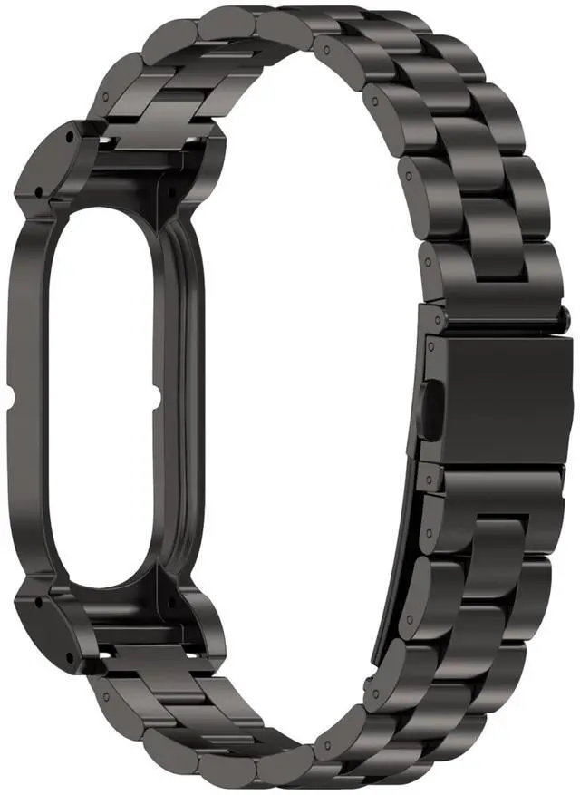 Main image of Stainless Steel Strap for Google Fitbit Air Band: Replacement Magnetic Arm Bands, Breathable Anti-Sweat Bracelet Straps, Adjustable Bracelet Correa For Screenless Fitness Tracker