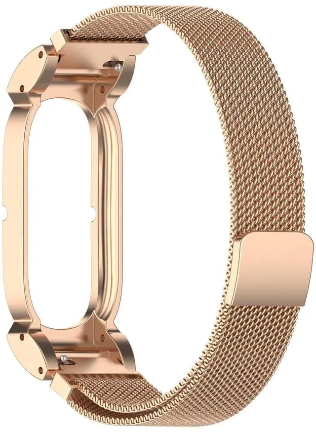 Main image of Stainless Steel Strap for Google Fitbit Air Band: Replacement Magnetic Arm Bands, Breathable Anti-Sweat Bracelet Straps, Adjustable Bracelet Correa For Screenless Fitness Tracker
