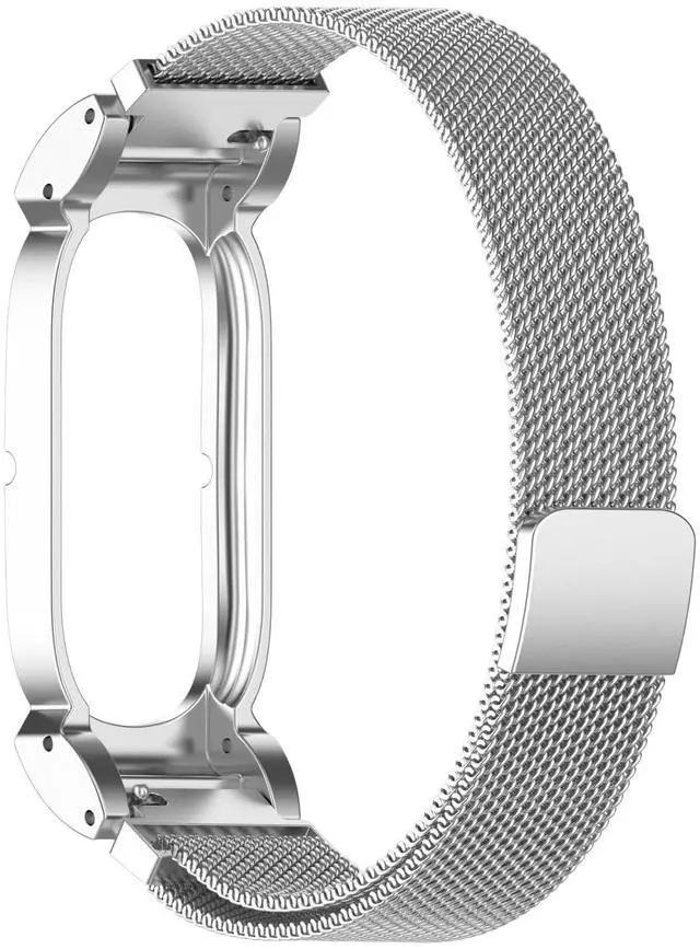 Main image of Stainless Steel Strap for Google Fitbit Air Band: Replacement Magnetic Arm Bands, Breathable Anti-Sweat Bracelet Straps, Adjustable Bracelet Correa For Screenless Fitness Tracker