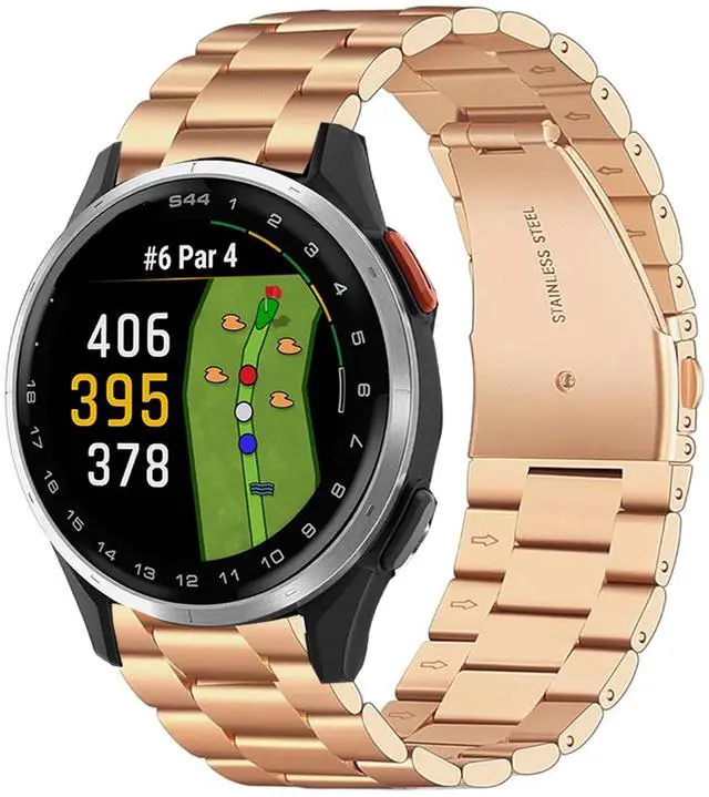 Main image of Compatible with Garmin Approach J1 Band, 20mm Quick Release Stainless Steel Metal Durable Replacement Strap Bracelet Compatible for Garmin Approach S50, S44, S42, S40, J1 Smartwatch