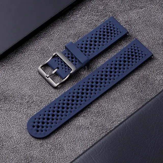 Alt view image 3 of 5 - Compatible for Mingwear Military Smart Watch Bands, Silicone band with Metal Buckle Compatible for Mingwear K68, K69, IW10 Smart Watch