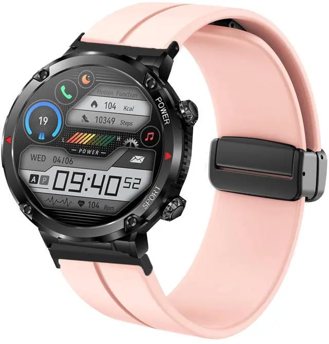 Main image of Compatible with ALPHAGEAR Smartwatch Bands, 22mm Quick Release Silicone Sport Strap Replacement Watchband Compatible with ALPHAGEAR Bravo II, Bravo XL, Bravo XL 2, Raptor, Commander, Juliet Smartwatch