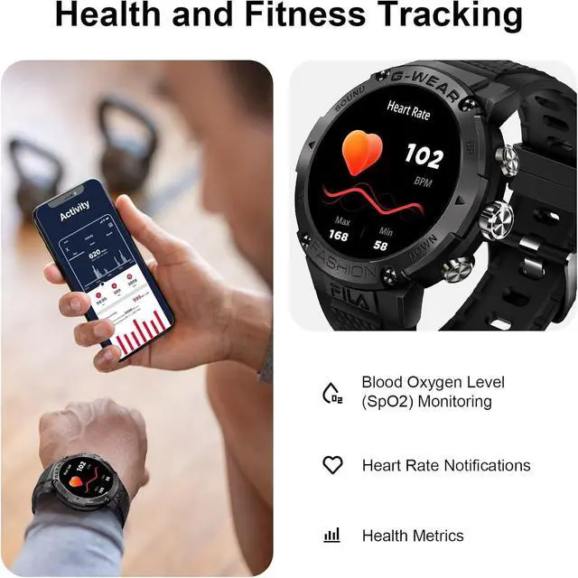 Alt view image 2 of 6 - Smart Watch (Answer/Make Calls), 1.32 IPS HD Full Touch Screen Smart Watches for Men Women with Sleep/Heart Rate Monitor, Fitness Watch, Activity Tracker with 100+ Sport Modes for Android iOS