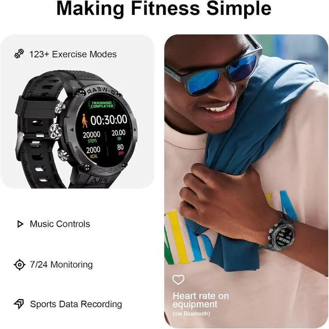 Alt view image 6 of 6 - Smart Watch (Answer/Make Calls), 1.32 IPS HD Full Touch Screen Smart Watches for Men Women with Sleep/Heart Rate Monitor, Fitness Watch, Activity Tracker with 100+ Sport Modes for Android iOS