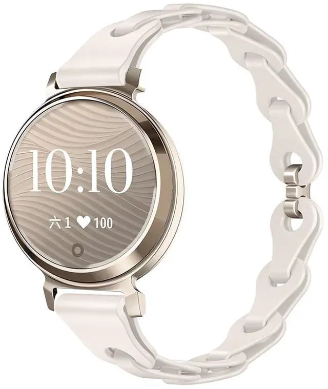 Main image of Compatible with Garmin Lily 2 Bands, 14mm Elastic Silicone Hollowed Out Replacement Straps Compatible for Garmin Lily 2 Smartwatch