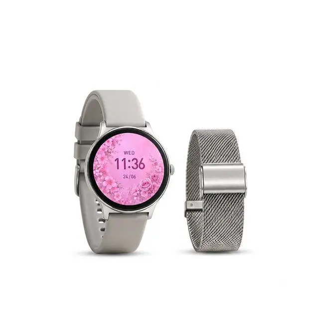 Alt view image 7 of 7 - Elegant Smart Watch for Men & Women, 1.43'' AMOLED Screen, with Blutooth Calling, Heart Rate, Sleep & SpO2 Monitor, IP68 Waterproof Fitness Trackers for Android & iOS, Free Metal Strap Included