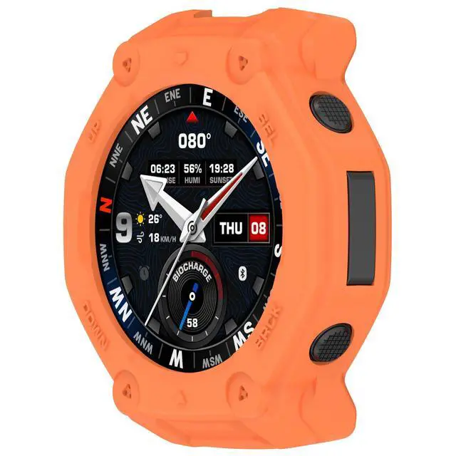 Alt view image 3 of 7 - for Amazfit T-Rex 3 Pro 48mm Watch Case, Replacement TPU Sleeve Slim Sleeve Protector Armor Anti-Scratch Silicone Band Cover Case for Amazfit T-Rex 3 Pro 48mm Accessories