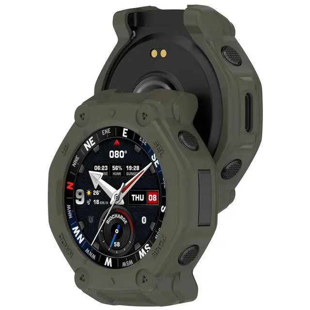 Alt view image 4 of 7 - for Amazfit T-Rex 3 Pro 48mm Watch Case, Replacement TPU Sleeve Slim Sleeve Protector Armor Anti-Scratch Silicone Band Cover Case for Amazfit T-Rex 3 Pro 48mm Accessories