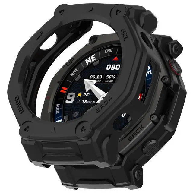 Alt view image 5 of 7 - for Amazfit T-Rex 3 Pro 48mm Watch Case, Replacement TPU Sleeve Slim Sleeve Protector Armor Anti-Scratch Silicone Band Cover Case for Amazfit T-Rex 3 Pro 48mm Accessories