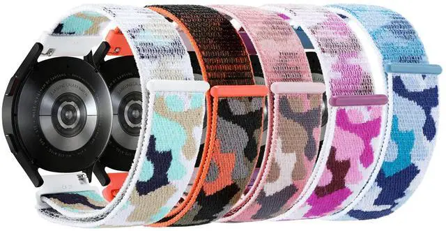 Main image of 5-Pack Nylon Band Compatible with Garmin Bounce 2 Bands, Soft Sport Strap Durable Replacement Camo Wristband for Bounce