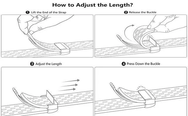 Alt view image 2 of 6 - Compatible with Cubitt Viva Pro Bands, Quick Release Breathable Silicone Replacemet Band Straps Compatible with Cubitt Viva Pro, Viva, Aura Pro 2, 1 / Aura 2, 1 / Terra Smart Watch