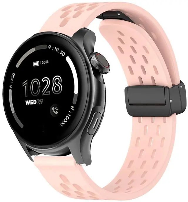 Main image of Compatible with Cubitt Viva Pro Bands, Quick Release Breathable Silicone Replacemet Band Straps Compatible with Cubitt Viva Pro, Viva, Aura Pro 2, 1 / Aura 2, 1 / Terra Smart Watch