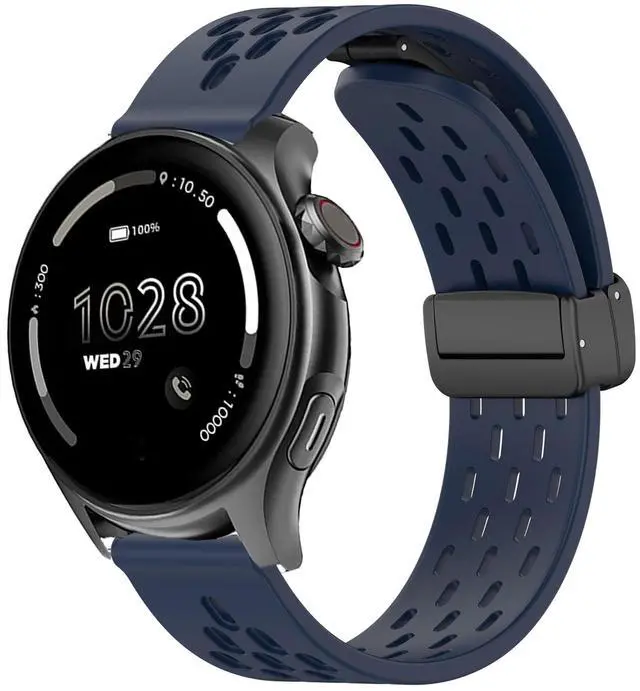 Main image of Compatible with Cubitt Viva Pro Bands, Quick Release Breathable Silicone Replacemet Band Straps Compatible with Cubitt Viva Pro, Viva, Aura Pro 2, 1 / Aura 2, 1 / Terra Smart Watch