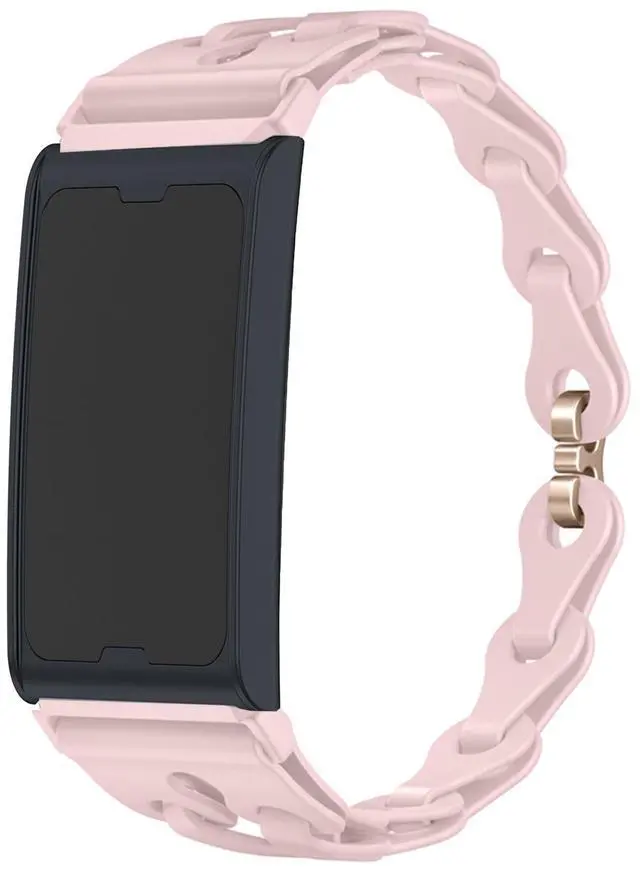 Main image of Compatible for Amazfit Helio Bands, Quick Release Elastic Silicone Hollowed Out Replacement Straps Compatible for Amazfit Helio Fitness Tracker Wristband