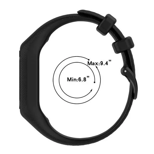 Alt view image 2 of 7 - Compatible with Garmin Vivosmart 5 Fitness Tracker One-piece Strap Two Size -Small Large Unisex Replacement Silicone Colorful Rubber Adjustable Sport Bands Accessories for Vivosmart 5