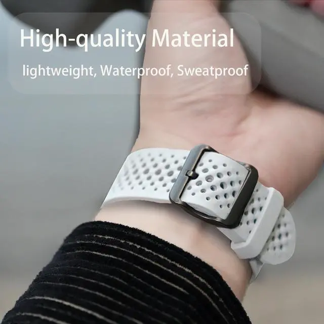 Alt view image 5 of 5 - Compatible with Bark Watch Bands, Sport Desgined Silicone band with Metal Buckle Compatible with Bark Watch 1.5 Inches