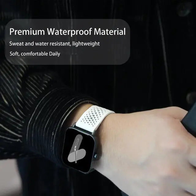 Alt view image 3 of 5 - Compatible with Bark Watch Bands, Sport Desgined Silicone band with Metal Buckle Compatible with Bark Watch 1.5 Inches