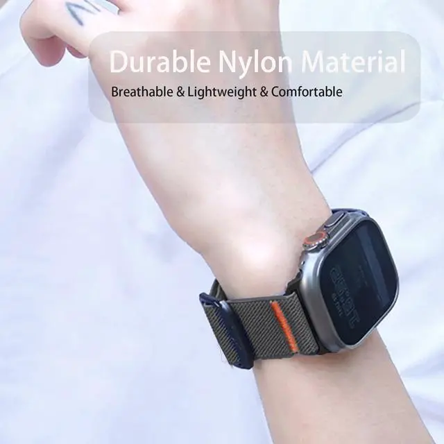 Alt view image 3 of 7 - Compatible with Bushnell iON Elite Bands, Quick Release Stretchy Solo Loop Adjustable Nylon Replacement Straps Compatible with Bushnell iON Elite Watch