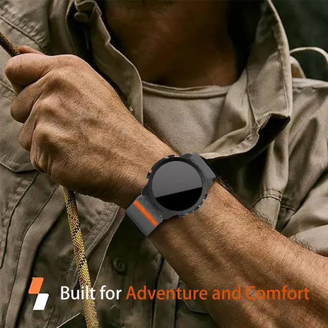 Alt view image 6 of 7 - Compatible with Bushnell iON Elite Bands, Quick Release Stretchy Solo Loop Adjustable Nylon Replacement Straps Compatible with Bushnell iON Elite Watch