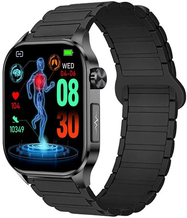Main image of Compatible with hellibito Smartwatch Bands, Quick Release Silicone Sport Strap Watchband Compatible with hellibito ET580 2.04 Inches Smartwatch