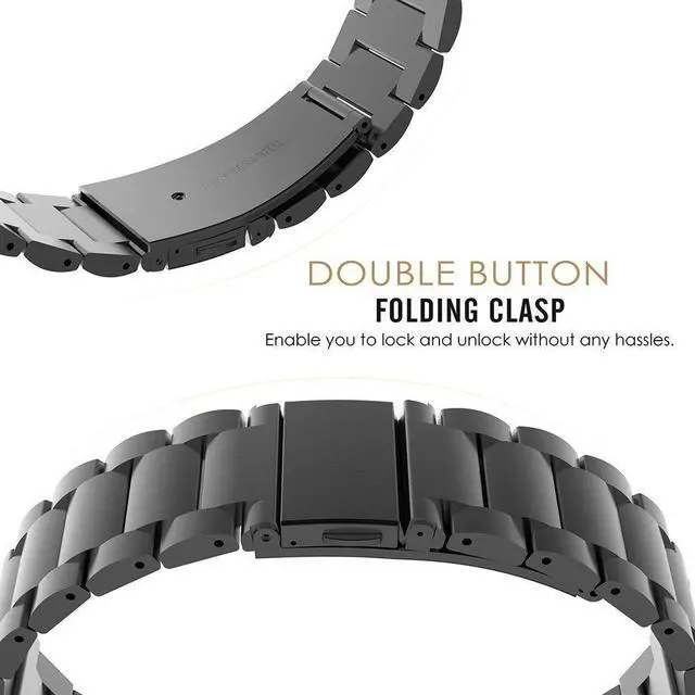 Alt view image 4 of 6 - Compatible with iTouch Active 4 Band, Stainless Steel Metal Replacement Straps Compatible for iTouch Active 4 Smartwatch
