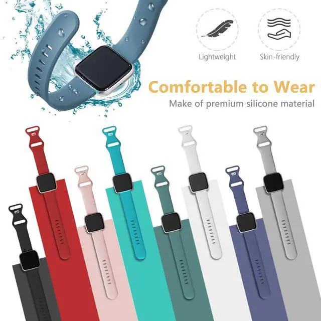 Alt view image 2 of 6 - Compatible with Bark Watch Bands, Quick Release Classic Watch Bands Soft Silicone Bands Bracelet Sports Strap Compatible with Bark Watch 1.5 Inches