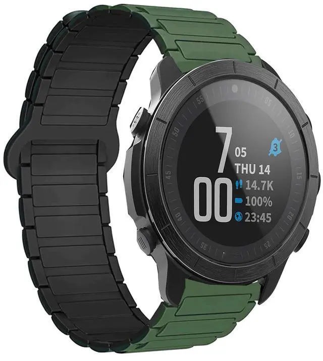 Main image of Compatible with Wahoo ELEMNT Rival Band, Quick Release Silicone Sport Strap Replacement Watchband Compatible for Compatible with Wahoo ELEMNT Rival Smartwatch