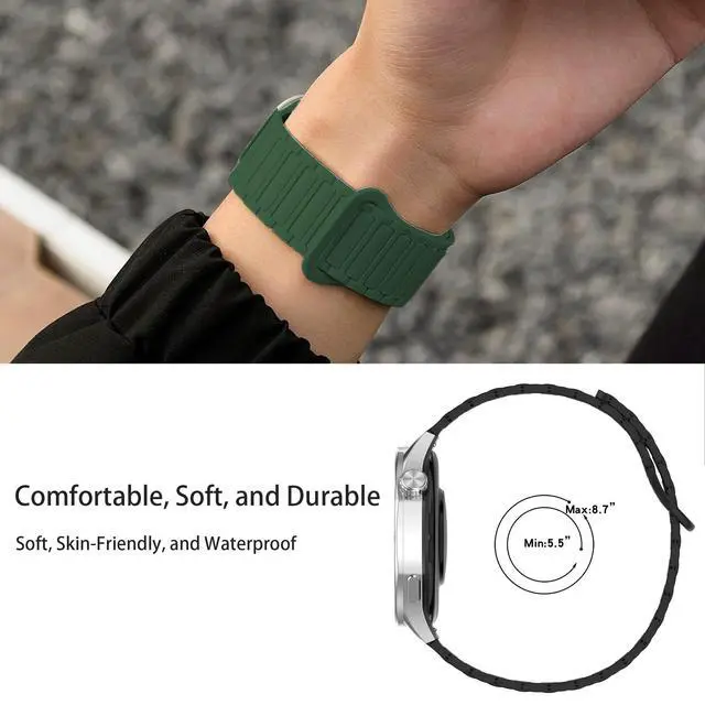 Alt view image 6 of 6 - Compatible with Wahoo ELEMNT Rival Band, Quick Release Silicone Sport Strap Replacement Watchband Compatible for Compatible with Wahoo ELEMNT Rival Smartwatch