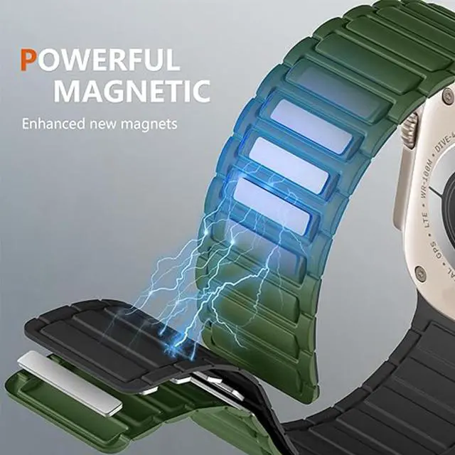 Alt view image 2 of 6 - Compatible with Wahoo ELEMNT Rival Band, Quick Release Silicone Sport Strap Replacement Watchband Compatible for Compatible with Wahoo ELEMNT Rival Smartwatch