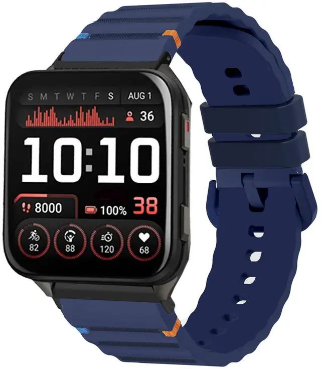 Main image of Compatible with Garmin Venu X1 Bands, Quick Release New Silicone Woven Line Adjustable Replacement Strap Compatible with Garmin Venu X1 Smartwatch