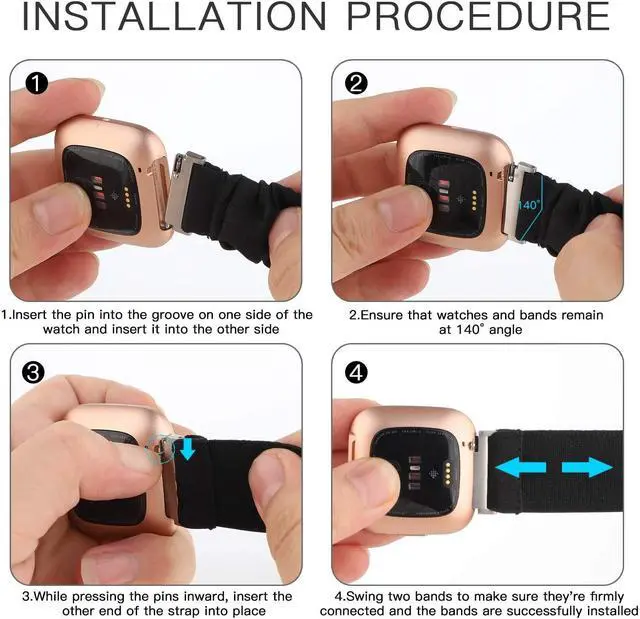 Alt view image 4 of 4 - Compatible for Garmin Forerunner 255 Band, Stretch Elastics Nylon Adjustable Replacement Strap Accessories Compatible for Garmin 255 46mm / 255S 41mm Smartwatch