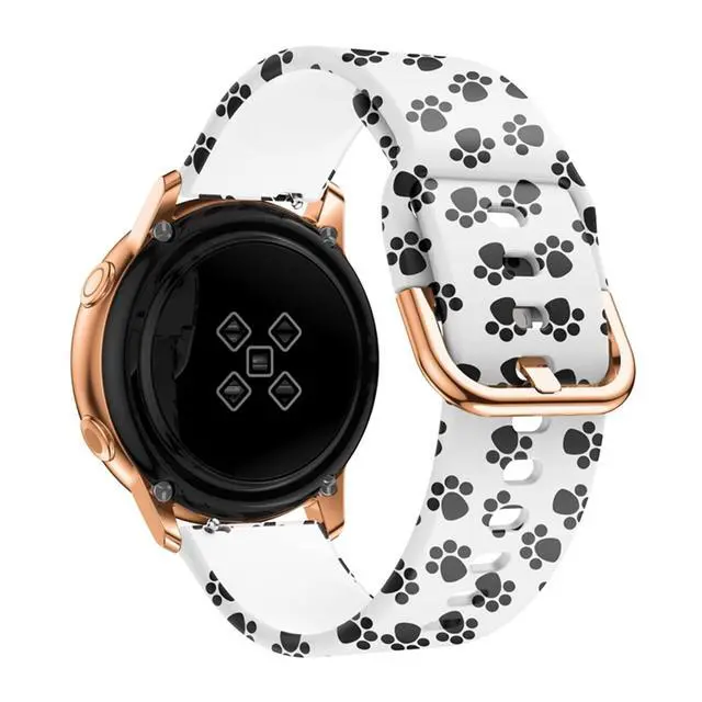 Alt view image 3 of 7 - COOVS 18mm Painting Silicone Watchband for Garmin Vivoactive 4S Vivomove 3S Smart Watch for Garmin Venu 2S/Active S Wristband Bracelet (Color: L, Size: 18mm)
