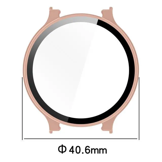 Alt view image 2 of 7 - 6-Pack Compatible with Garmin Lily 2 Active Case, with Built-in HD Clear Ultra-Thin Hard PC Screen Protector Cover Compatible with Garmin Lily 2 Active Smart Watches Accessories
