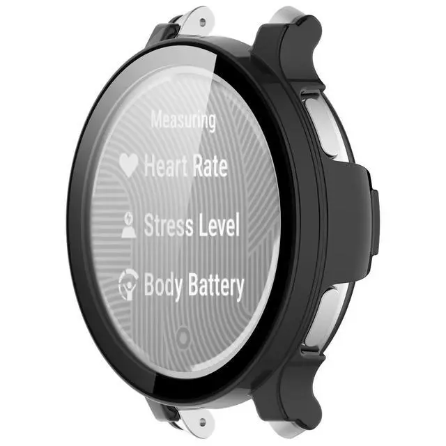 Alt view image 3 of 7 - 6-Pack Compatible with Garmin Lily 2 Active Case, with Built-in HD Clear Ultra-Thin Hard PC Screen Protector Cover Compatible with Garmin Lily 2 Active Smart Watches Accessories